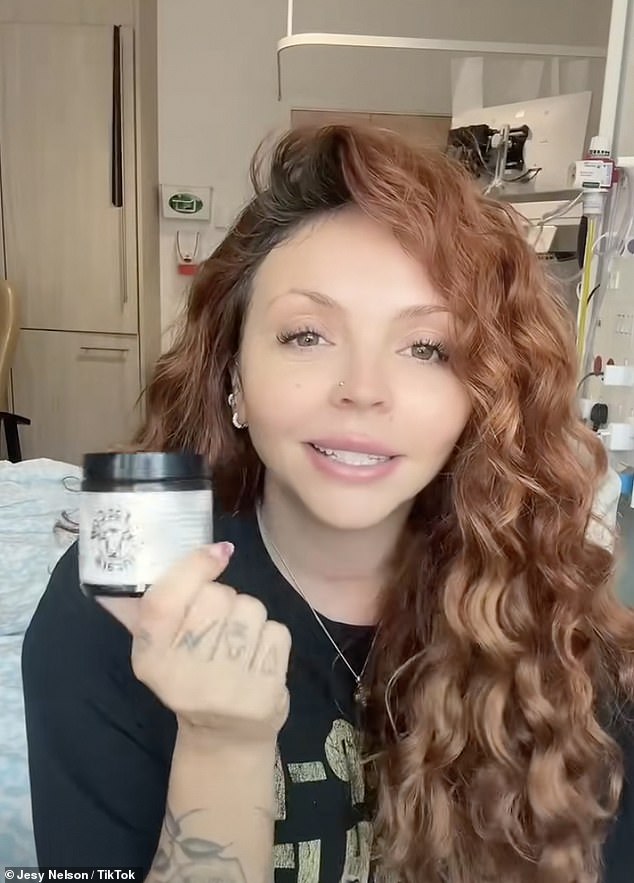 She introduced a moisturiser from Fat Cow Skincare, explaining that it has kept her skin hydrated