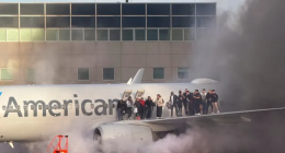 Plane Fire at Denver Airport, American Airlines Incident